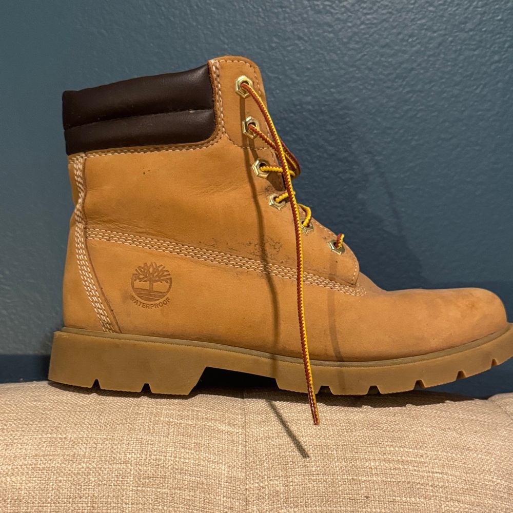 Timberland Brown and Tan Leather Boots